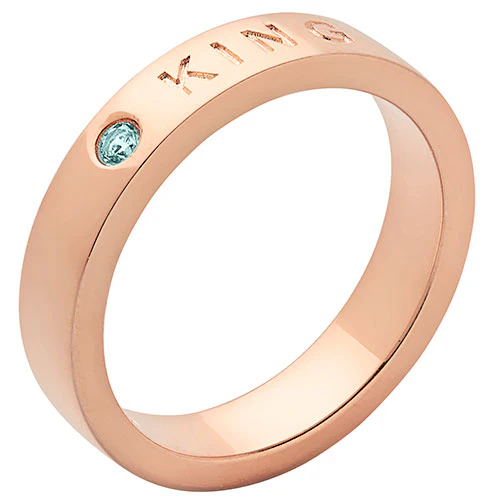 KING 14K Rose Gold Plated Birthstone Empowerment Ring - Image 2