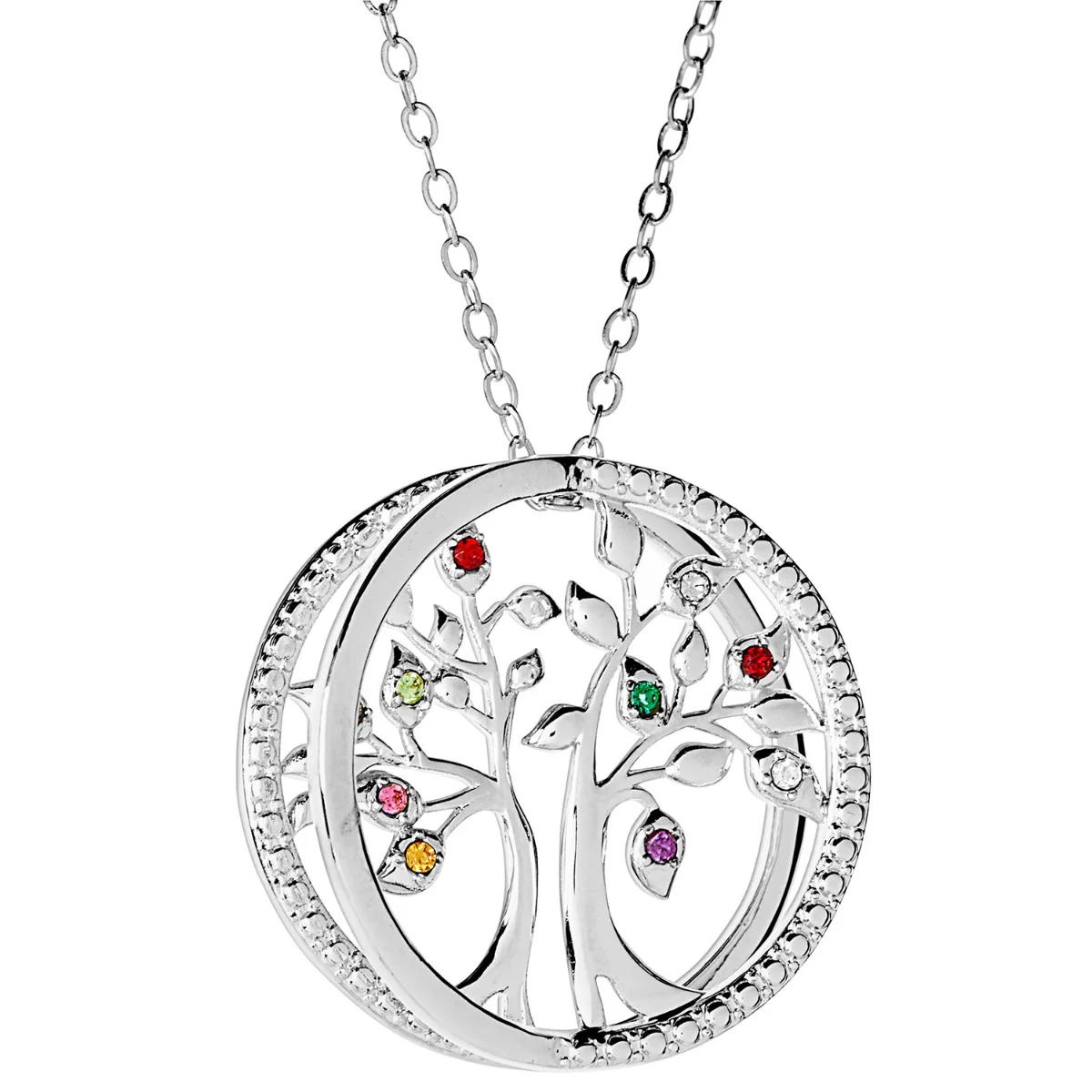 3D Tree of Life with Birthstone Rope Necklace - Image 2
