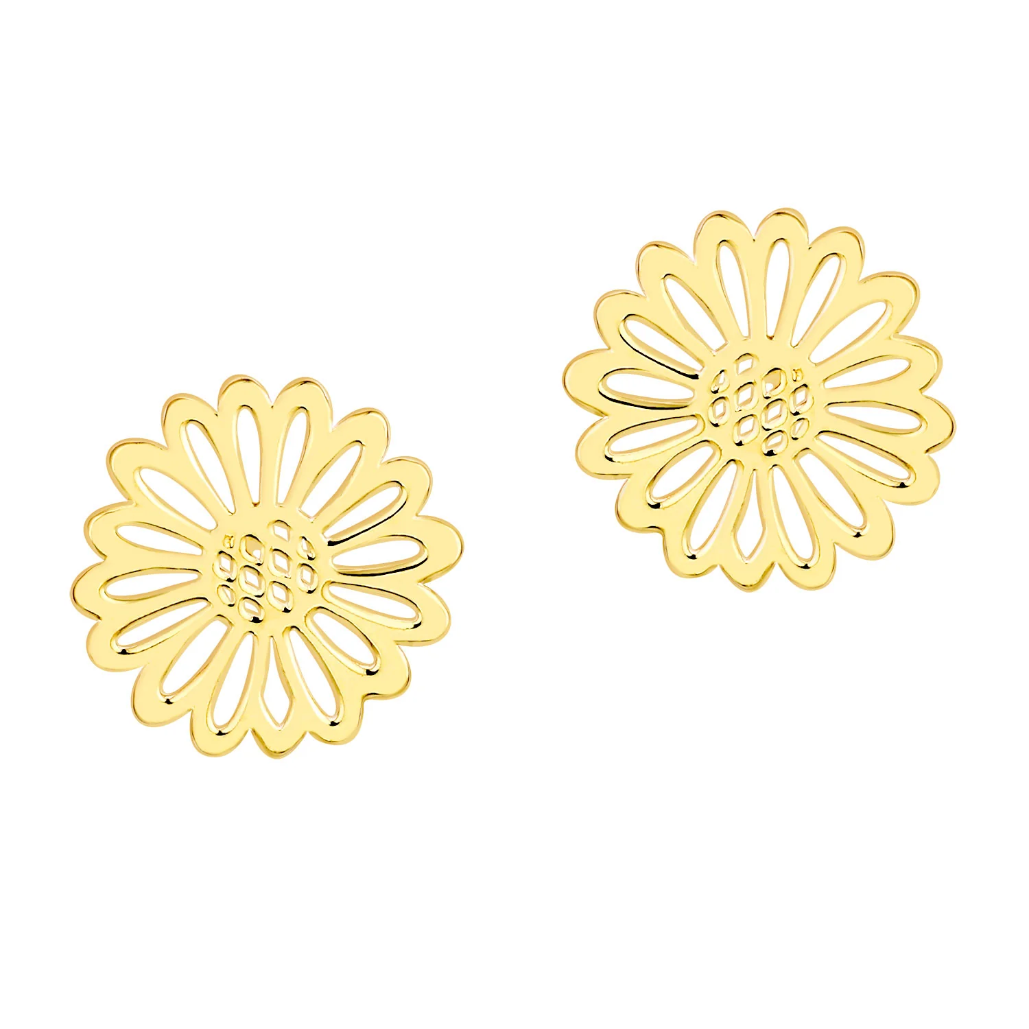 Birthmonth Flower Button Stud Earrings - Image 4