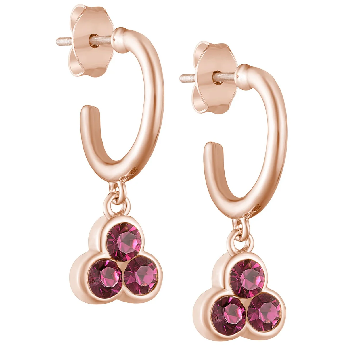 Birthstone Hoop Earrings and Necklace Set - Image 8