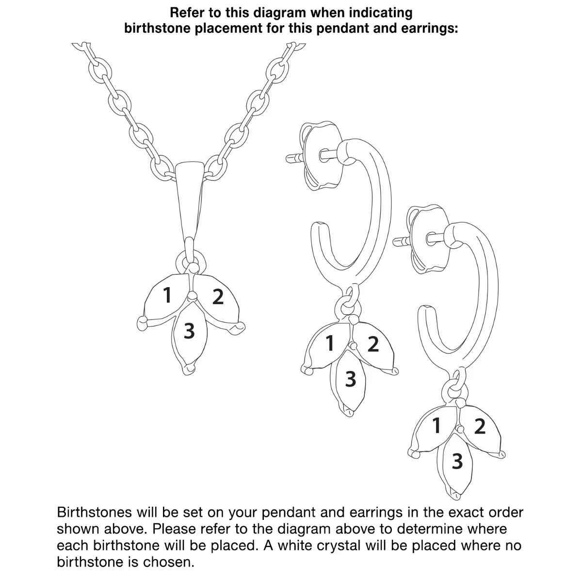 Birthstone Marquise Hoop Earrings and Necklace Set - Image 8