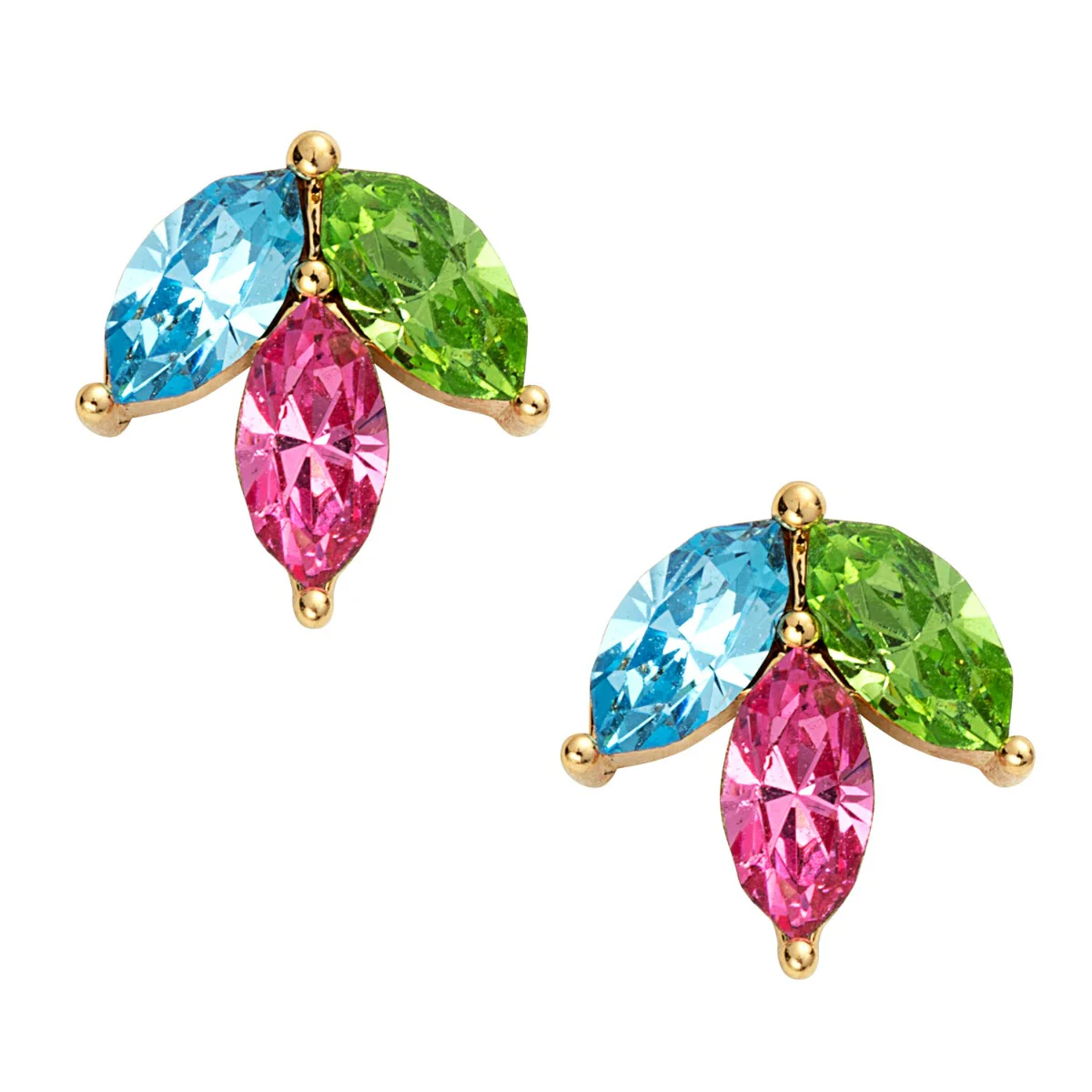 Birthstone Marquise Stud Earrings and Necklace Set - Image 3