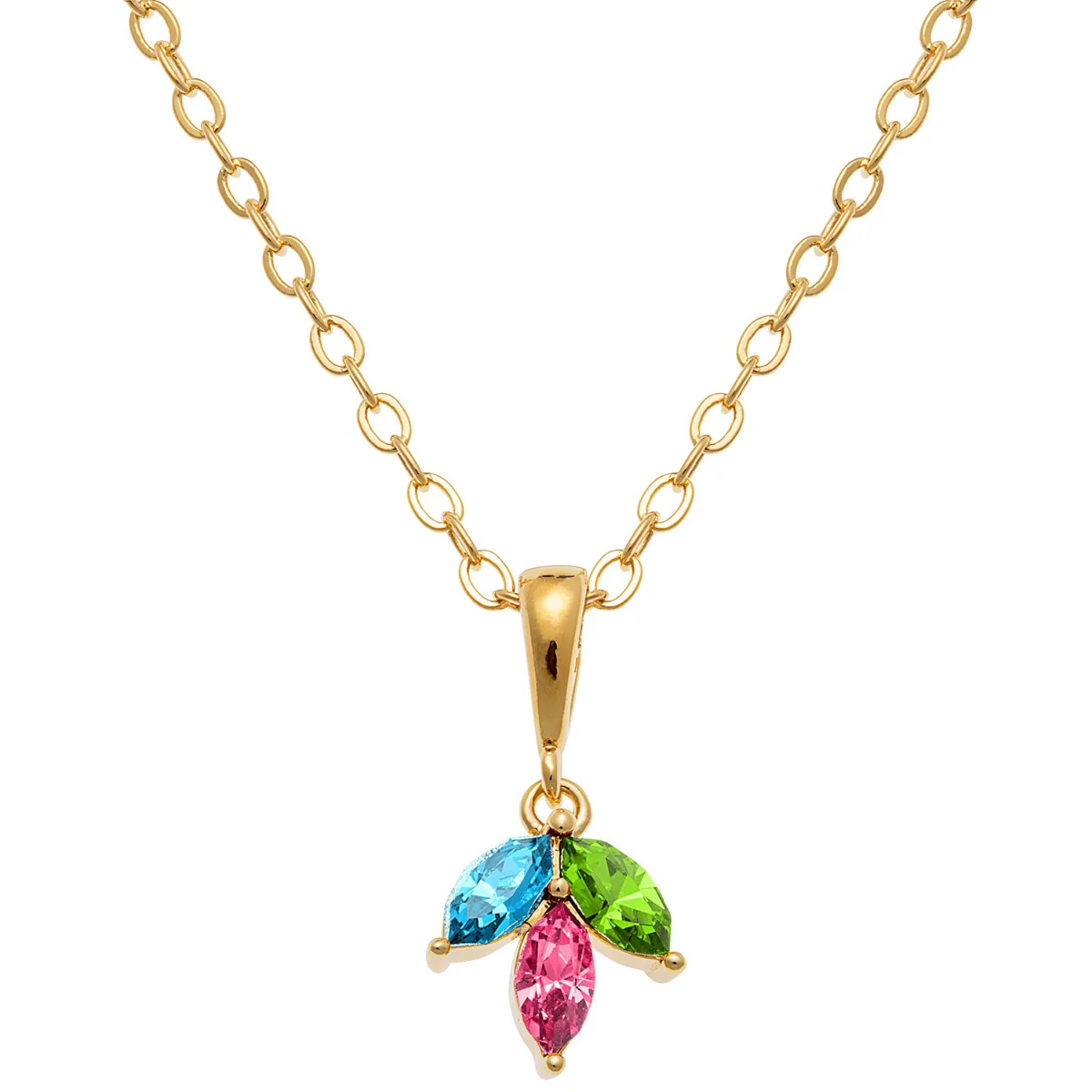 Birthstone Marquise Stud Earrings and Necklace Set - Image 6