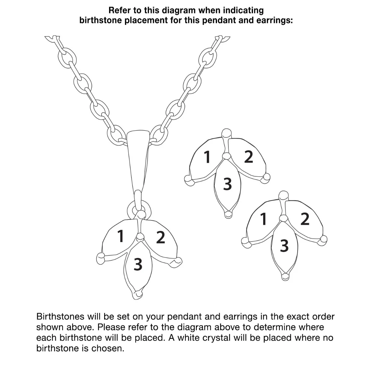Birthstone Marquise Stud Earrings and Necklace Set - Image 9
