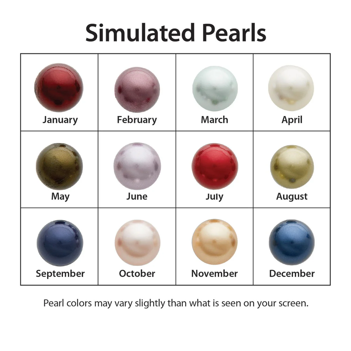 Birthstone Pearl Station Curb Chain Necklace - Image 8