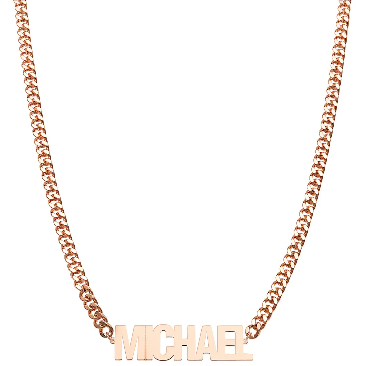 Bold Urban Nameplate Necklace - Your choice Silver, 14K Gold or 14K Rose Gold Plated - Image 6
