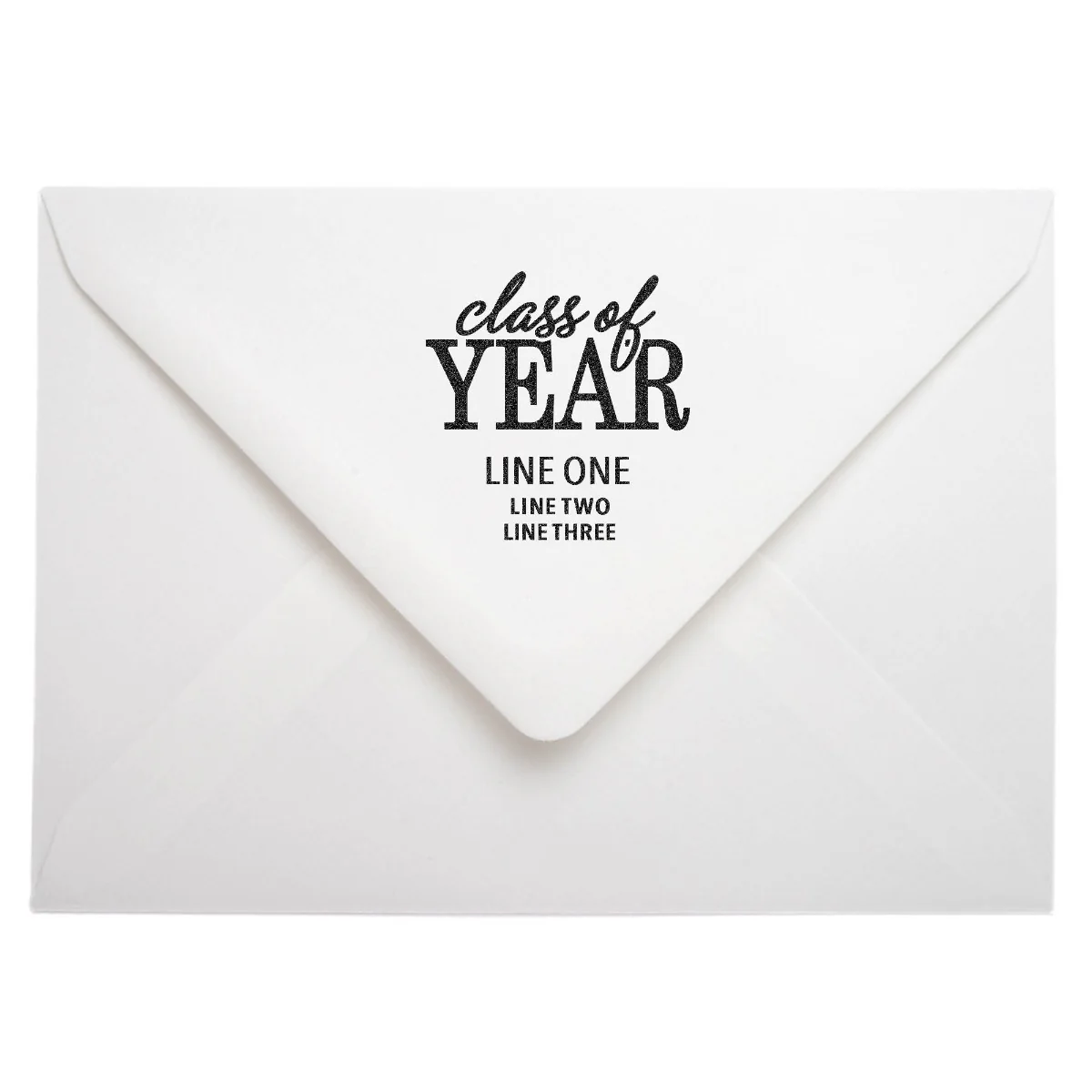 Class Of Personalized Return Address Rubber Stamp