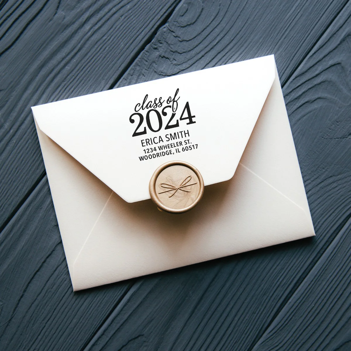 Class Of Personalized Return Address Rubber Stamp - Image 2