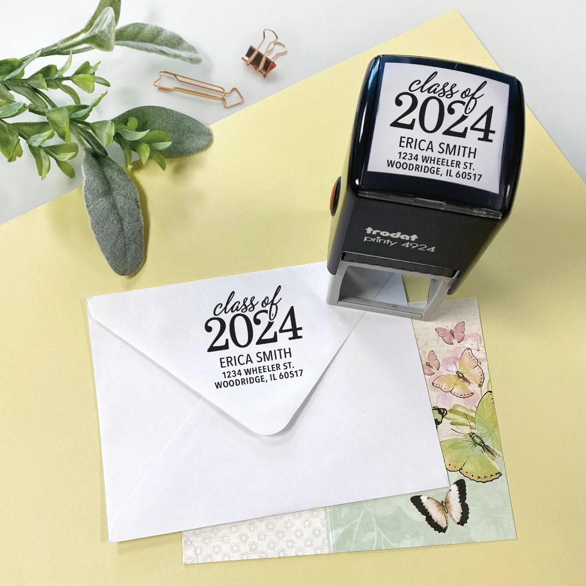 Class Of Personalized Return Address Rubber Stamp - Image 4
