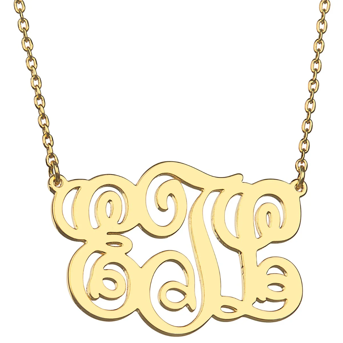 Classic Monogram Necklace - Medium - Image 4