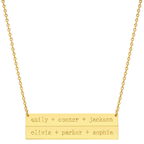 Collection of Names Personalized Bar Necklace - Image 4