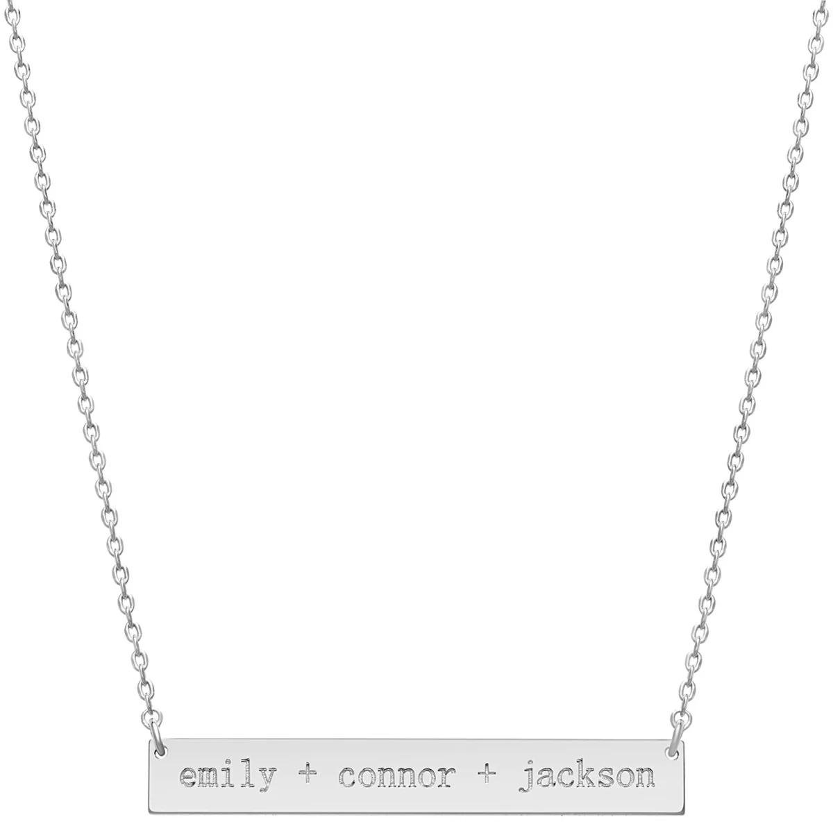 Collection of Names Personalized Bar Necklace - Image 6