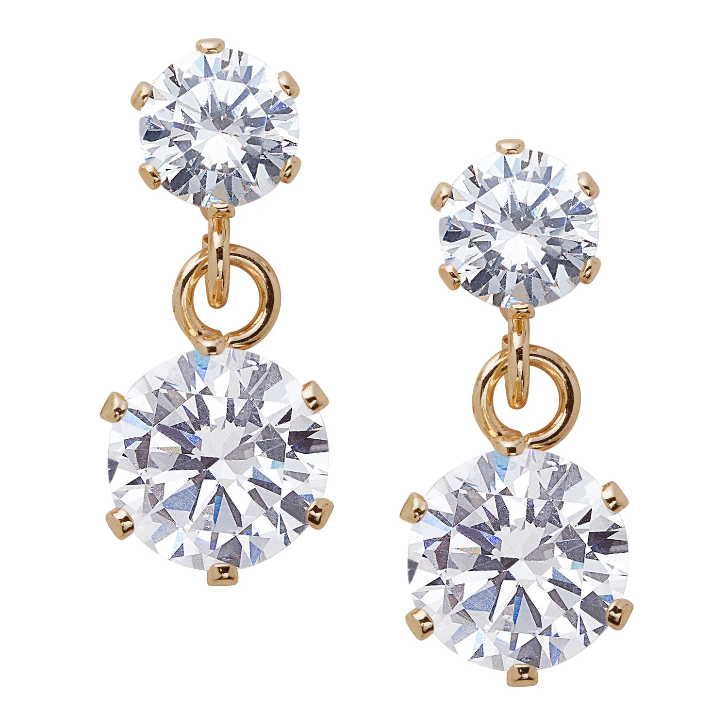 Cubic Zirconia 3 Pierced Earring Wardrobe Set - Image 3