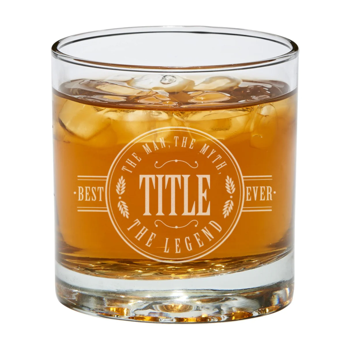 DAD The Man, The Myth, The Legend Personalized Whiskey Glass - Image 2
