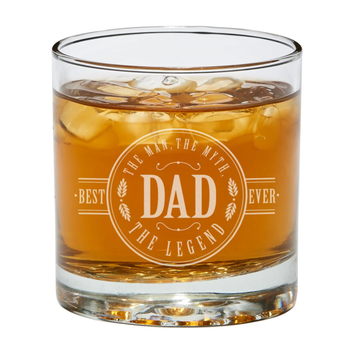 DAD The Man, The Myth, The Legend Personalized Whiskey Glass - Image 3