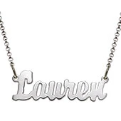 ELIZABETH EDMONDS Sterling Silver Kid's Mini Name Necklace - Image 2