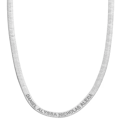 Engraved Herringbone Necklace 20" - Image 4