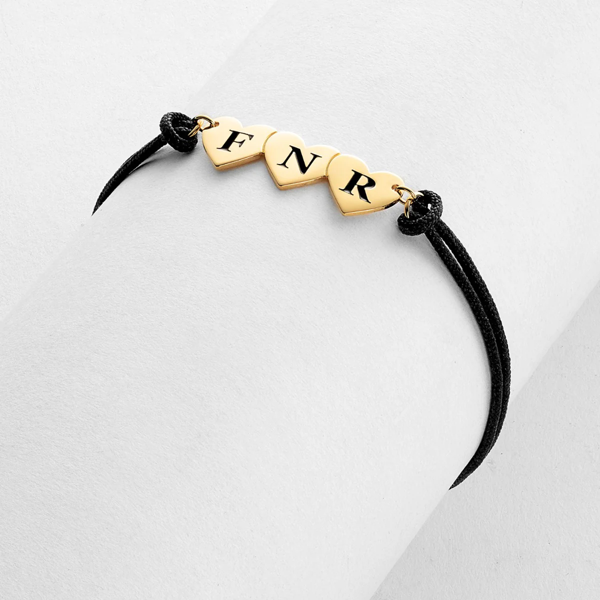 Engraved Initials Heart Bracelet - 3 Initials - Image 5