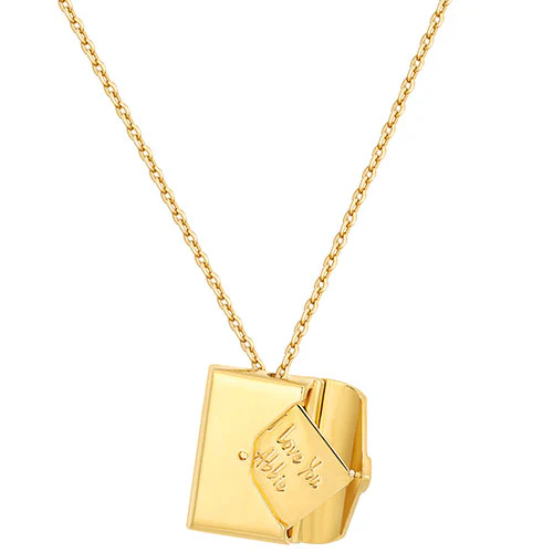 Envelope with Engraved Message Inside Necklace - Image 7
