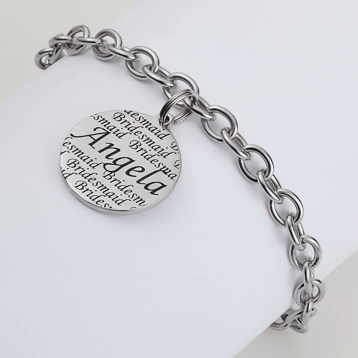 Everscribe Bridesmaid Engraved Name Bracelet - Image 2