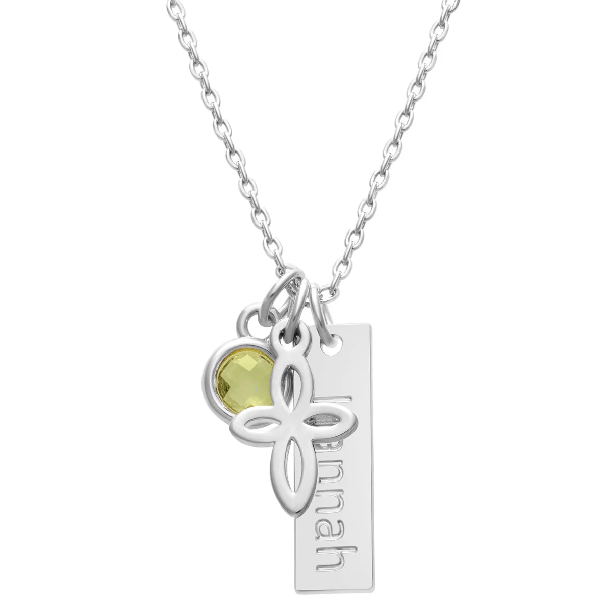 Express You Faith Personalized Charm Necklace - Image 4