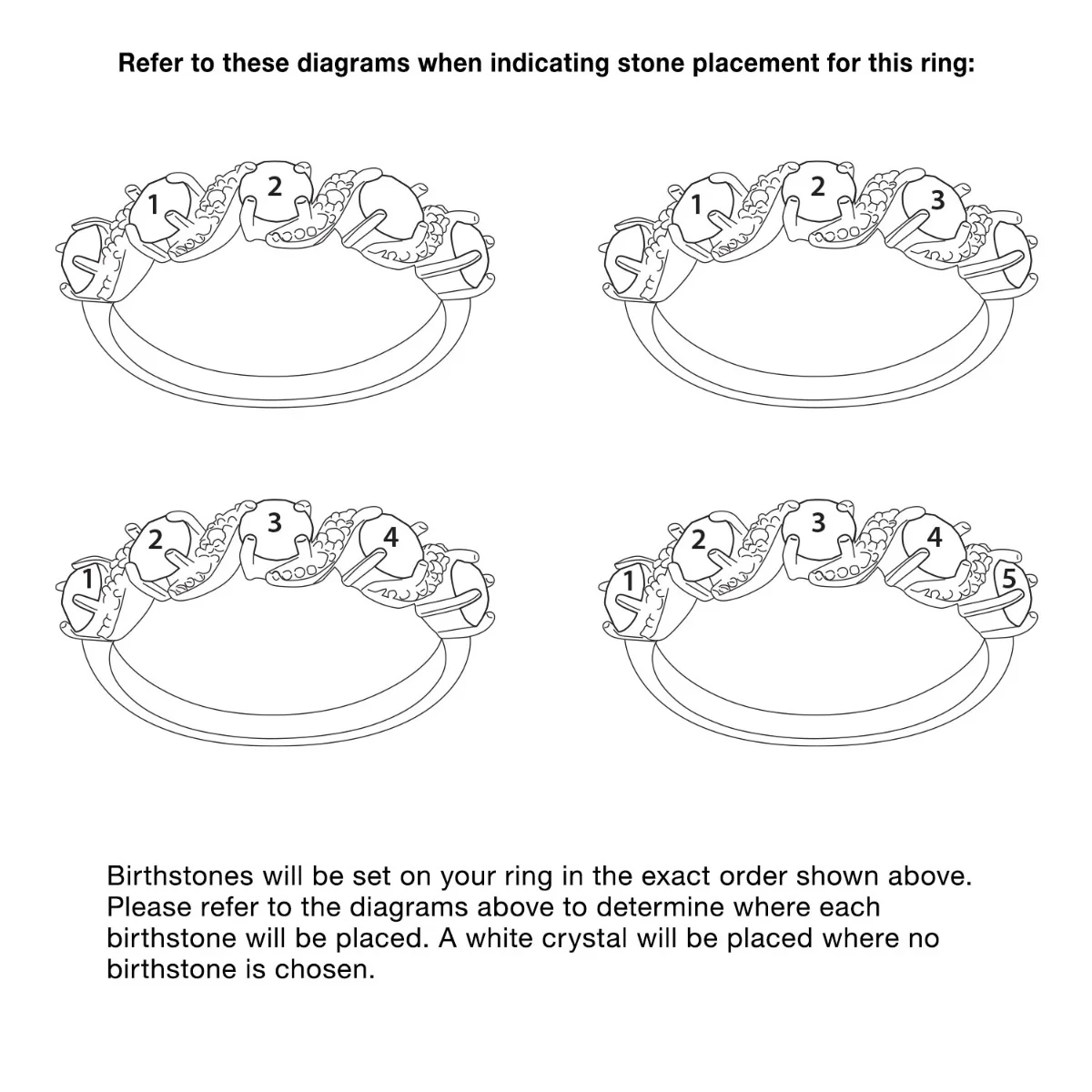 Family Birthstone and Diamond Accent Ring - Image 4