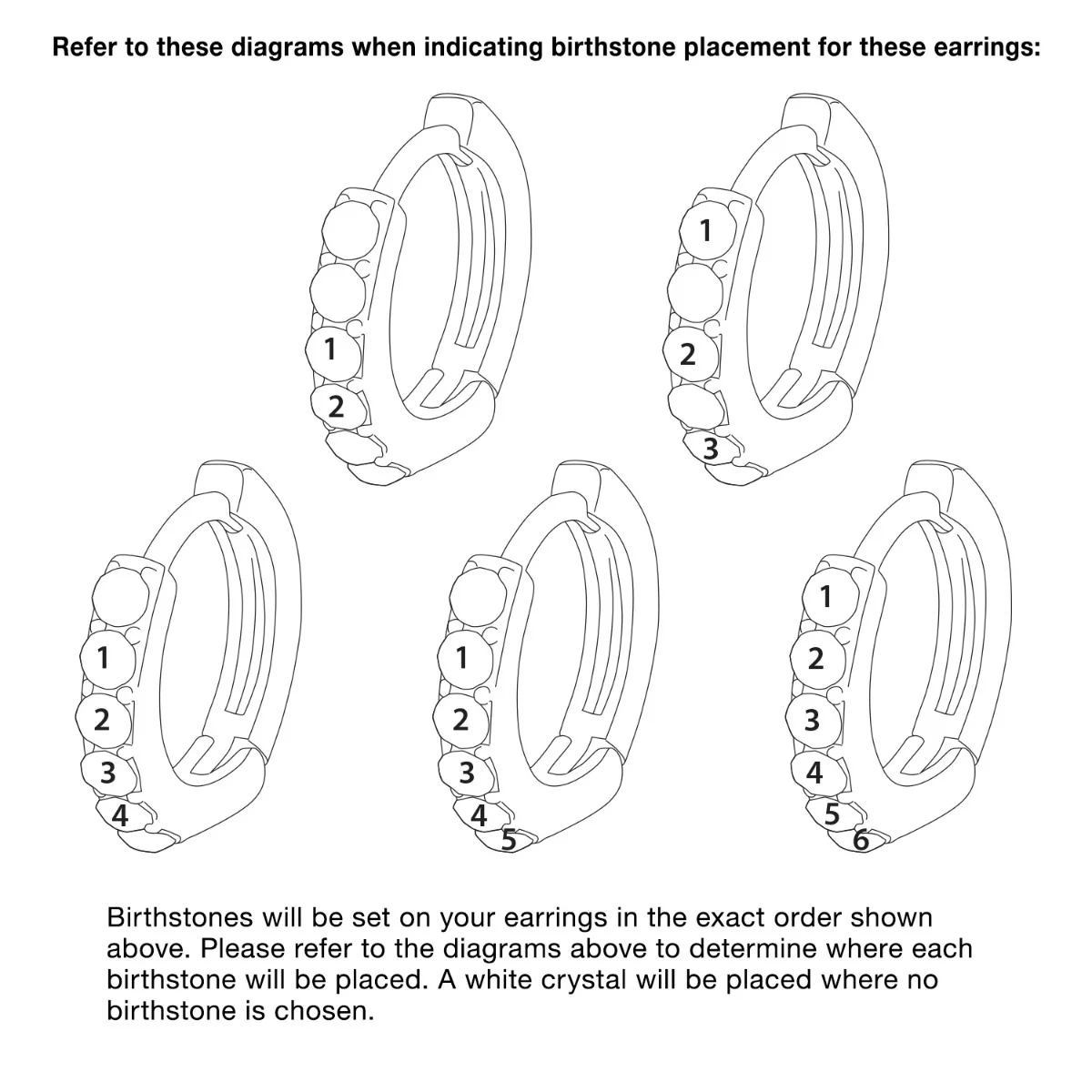 Family Birthstone Huggie Hoop Earrings - Image 7