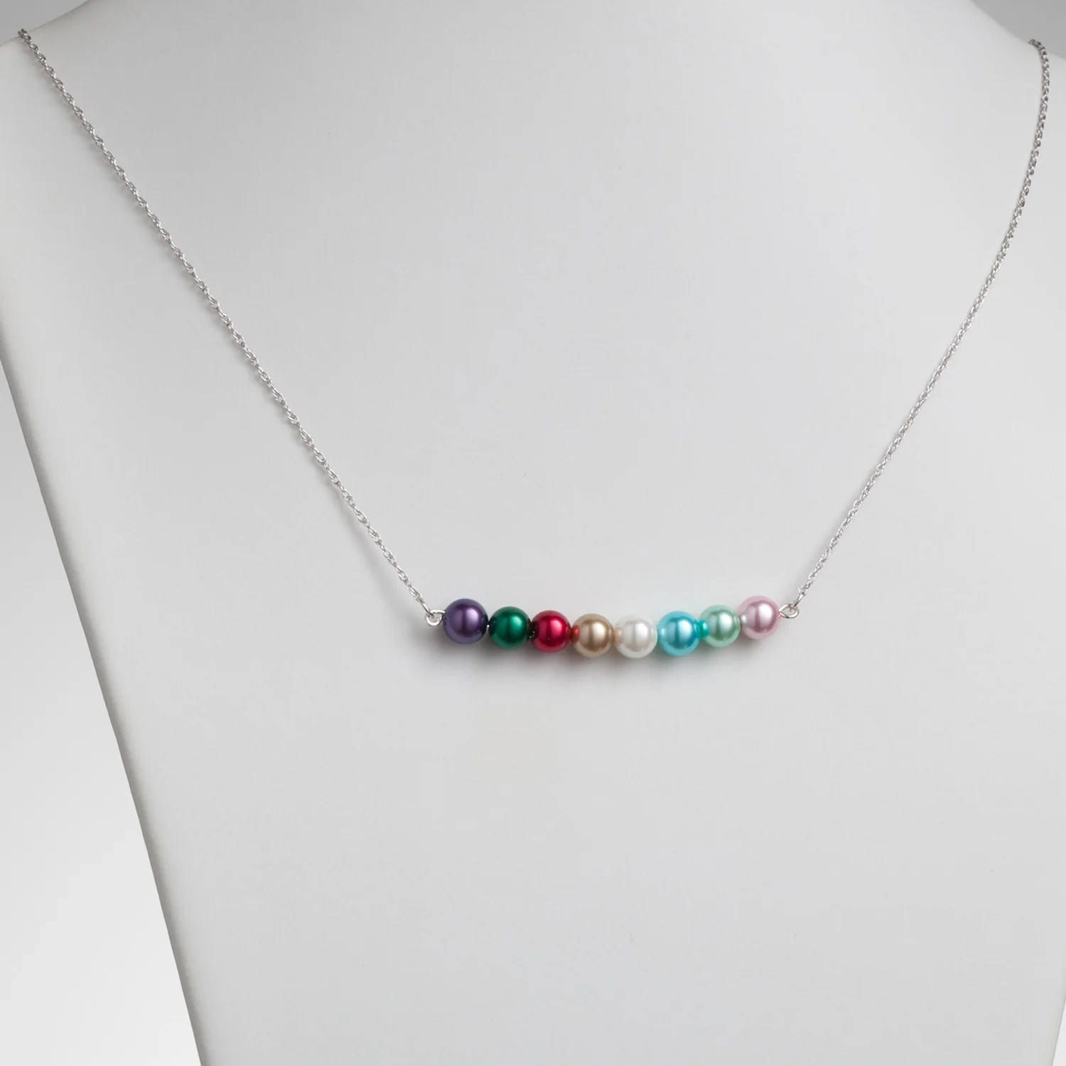 Family Birthstone Shell Pearl Necklace - Image 3