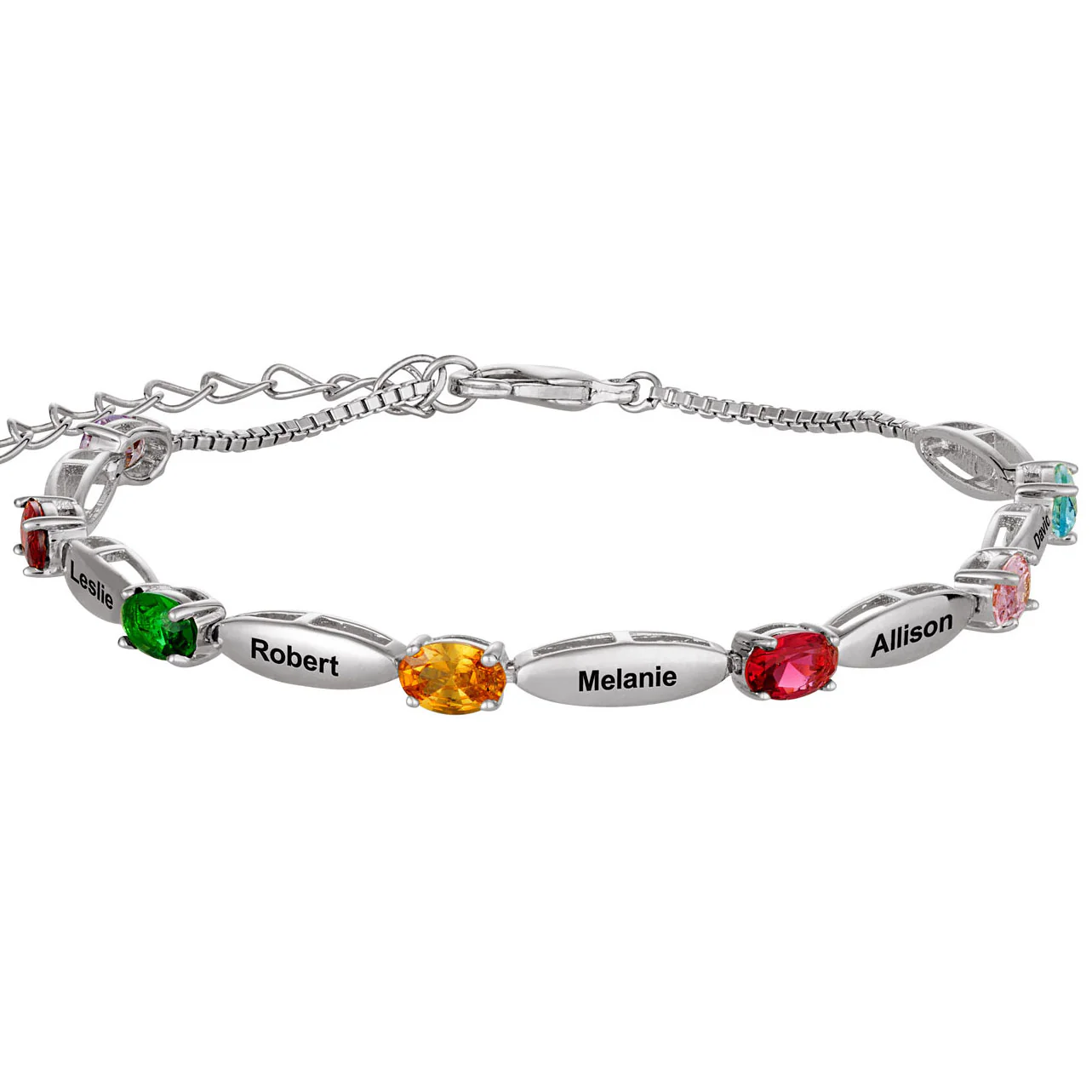 Family Name and Birthstone Bracelet - Image 2
