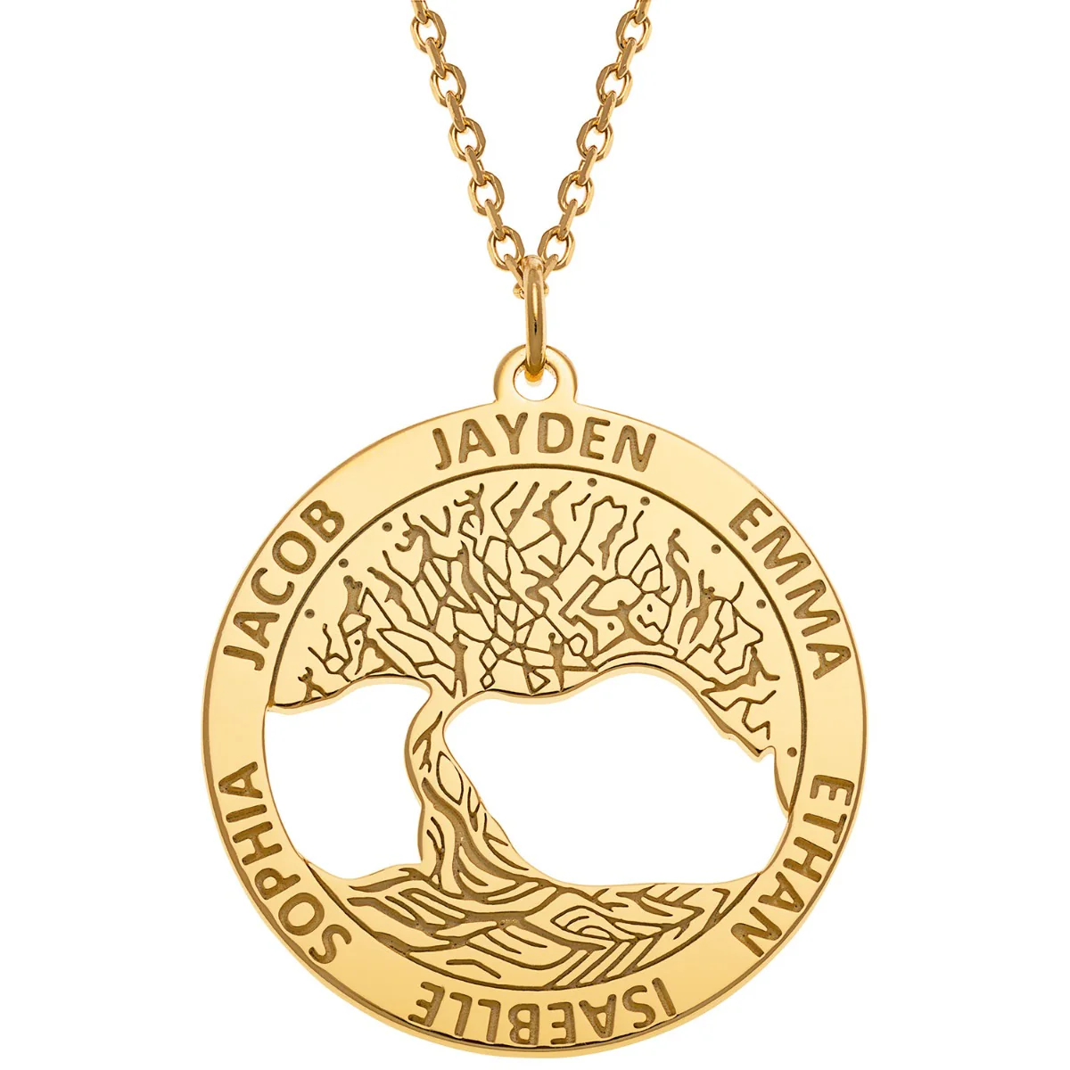 Family Name Tree of Life Necklace - Image 3
