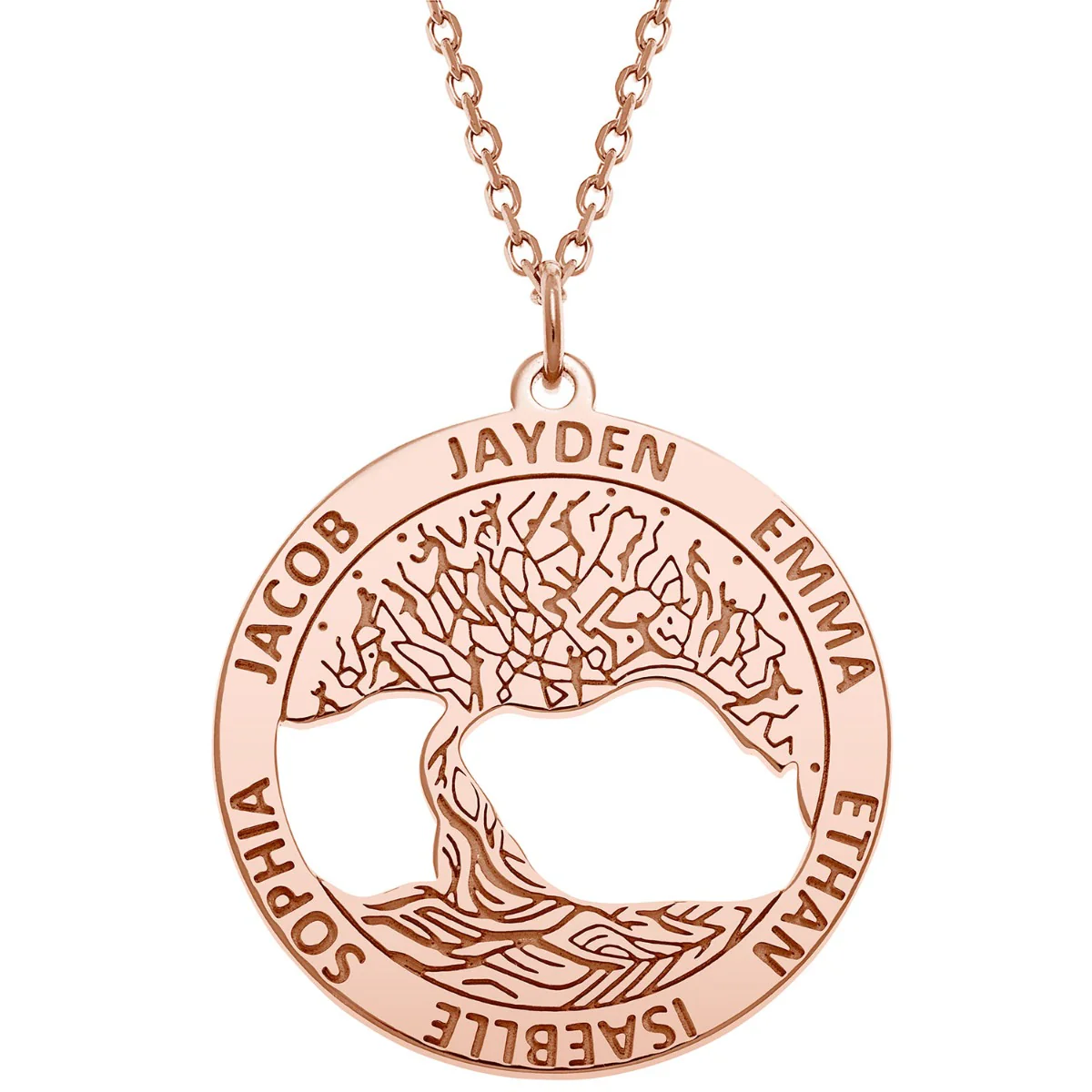 Family Name Tree of Life Necklace - Image 4
