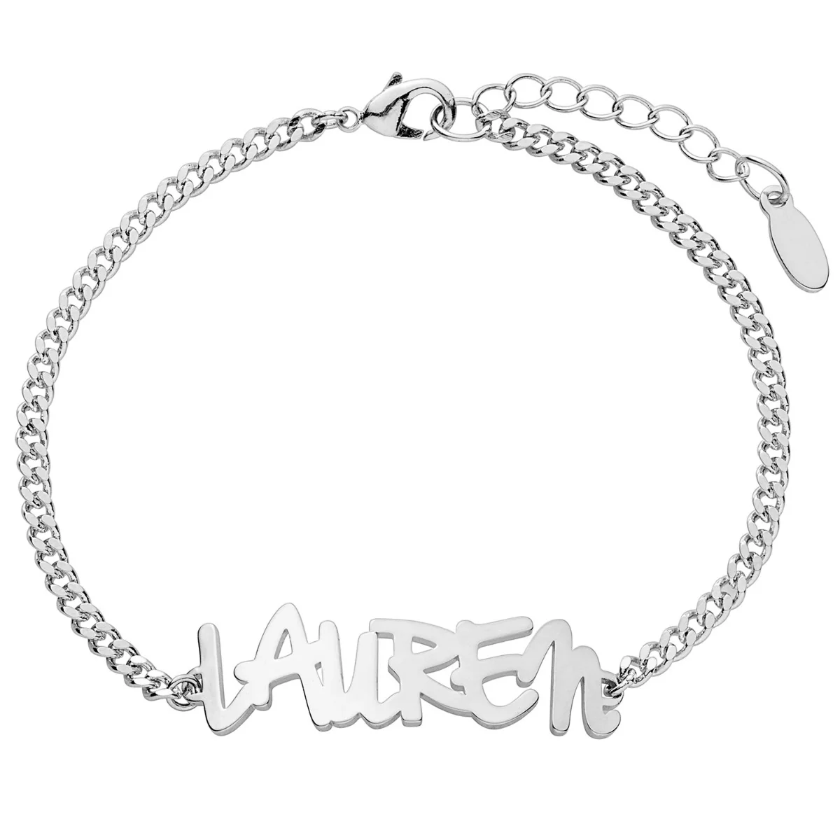 Fancy Script Name Bracelet - Image 2