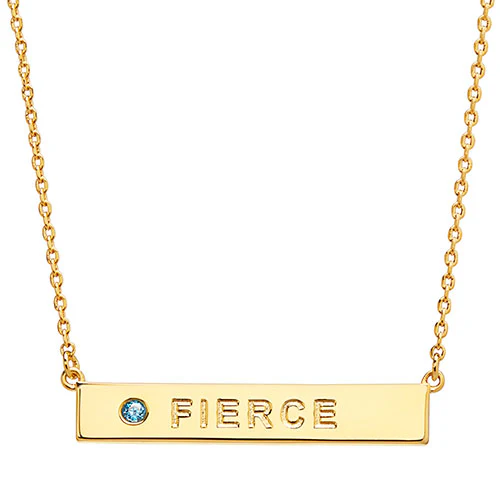 FIERCE Birthstone Empowerment Necklace - Image 3