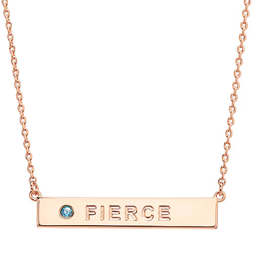 FIERCE Birthstone Empowerment Necklace - Image 4