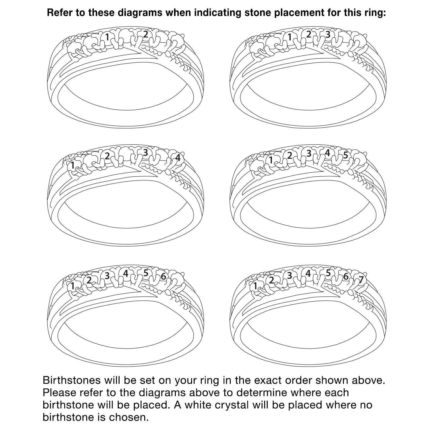 14K Gold over Sterling Family Birthstone with Clear Crystal Crossover Ring - Image 4