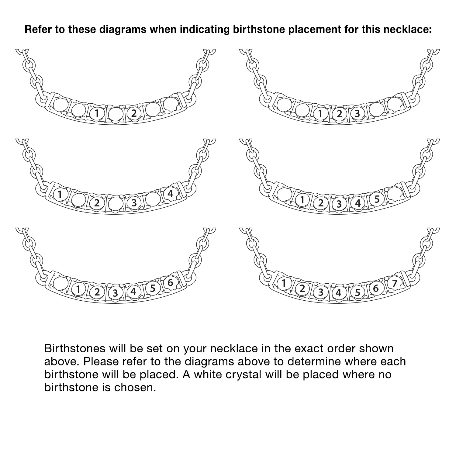14K Gold over Sterling Family Curved Birthstone Necklace - Image 4