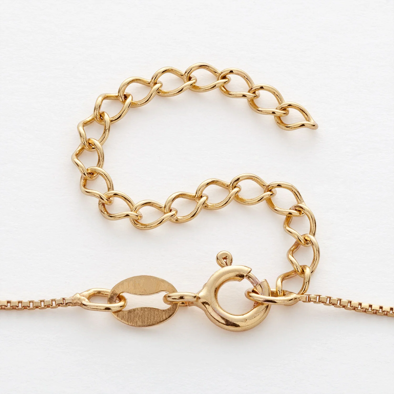 14K Gold over Sterling Name and Birthstone Adjustable Y Necklace - Image 3