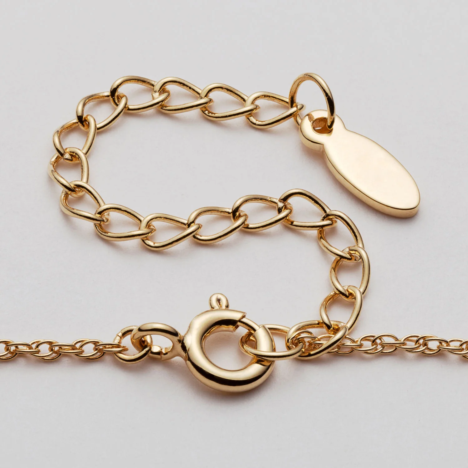 14K Gold over Sterling Personalized Cross with Swirl Necklace - Image 3