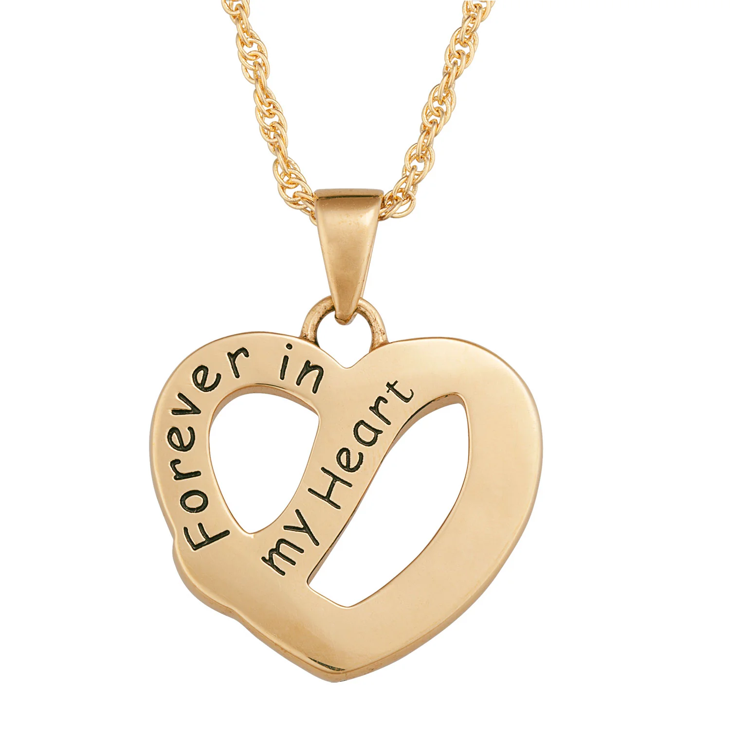 Women's 14K Gold Plated Family Name & Birthstone Heart Necklace - Image 2