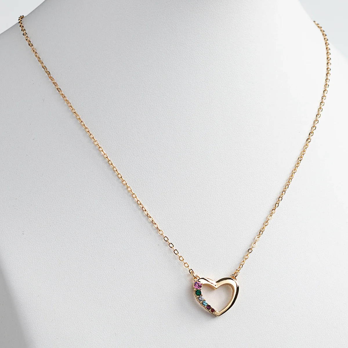 14K Gold Plated Love Journey Birthstone Necklace - Image 2