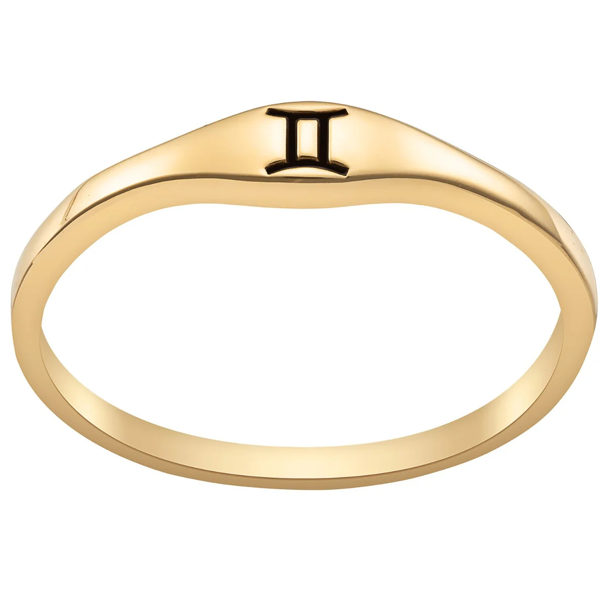 14K Gold Plated Zodiac Stack Ring - Image 2