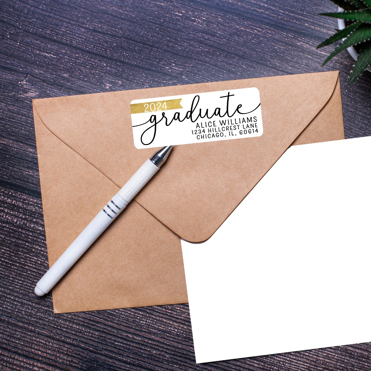Graduate Personalized Weather Resistant Address Label - 60 count - Image 5
