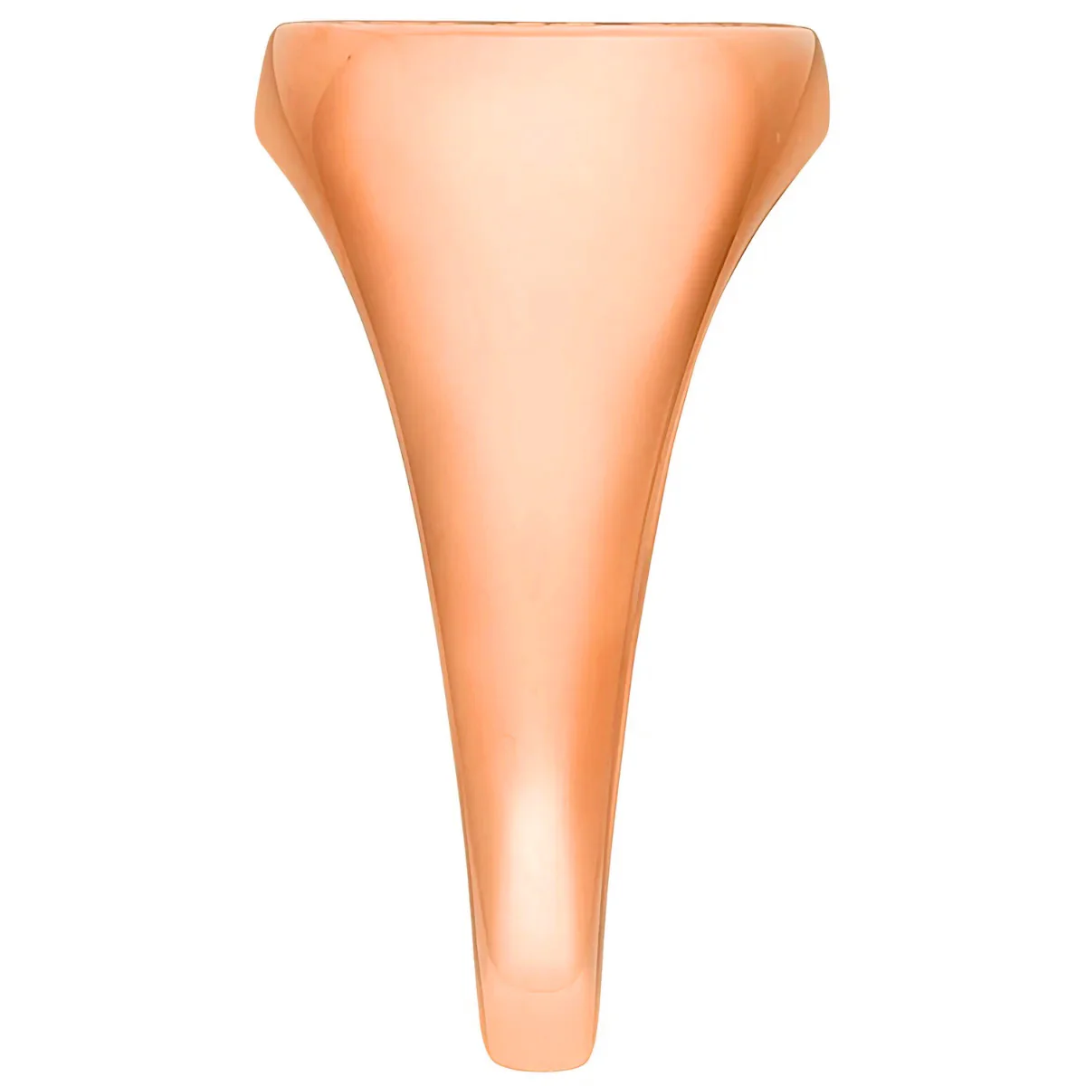 Ladies' 14k Rose Gold Plated Monogram Signet Class Rings - Image 2