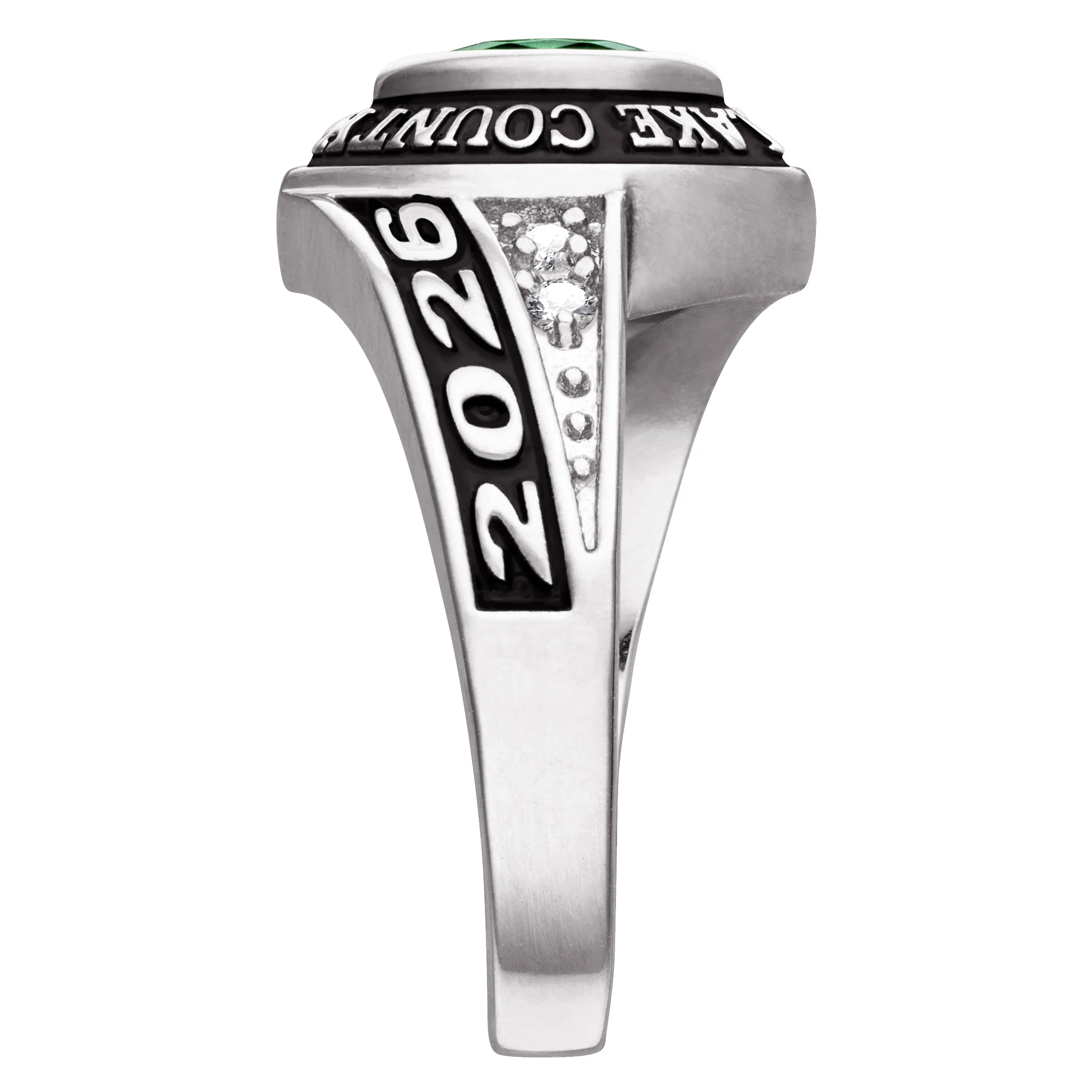 Women's CELEBRIUM Marquise Birthstone and CZ Class Ring - Image 3