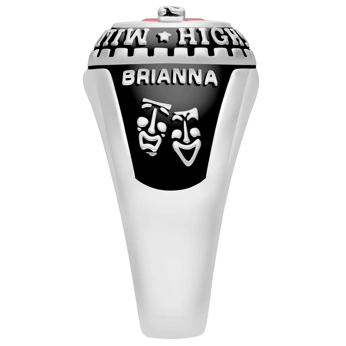 Ladies CELEBRIUM Personalized-Top Traditional Class Ring - Image 3