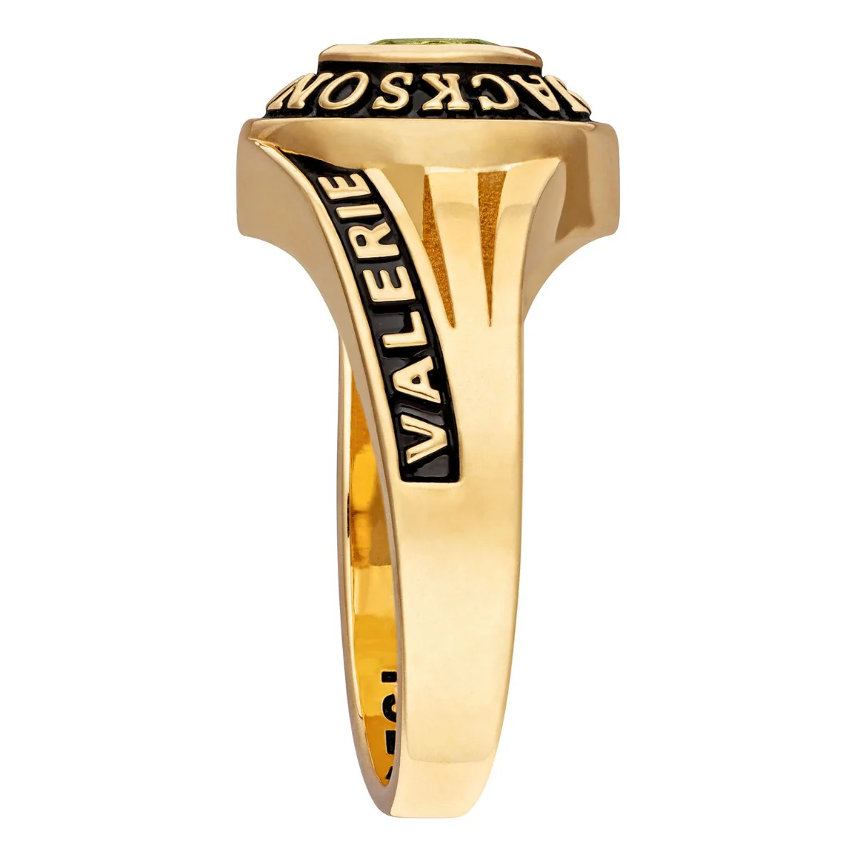 Ladies Gold Celebrium? Marquise Birthstone Class Ring - Image 3