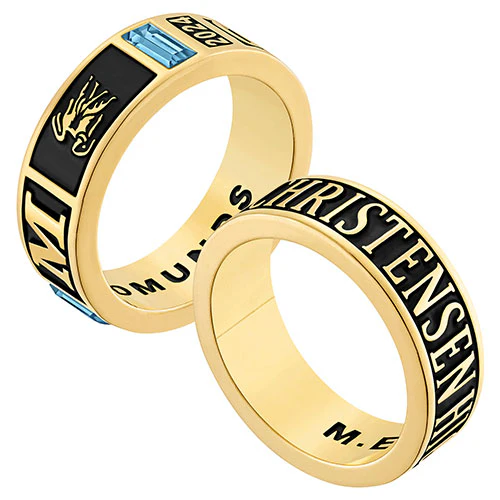 Ladies' 14K Gold over Sterling Class Ring - Image 3