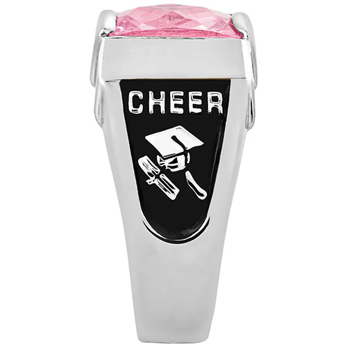 Ladies Platinum Plated CELEBRIUM Art Deco Class Ring - Image 4