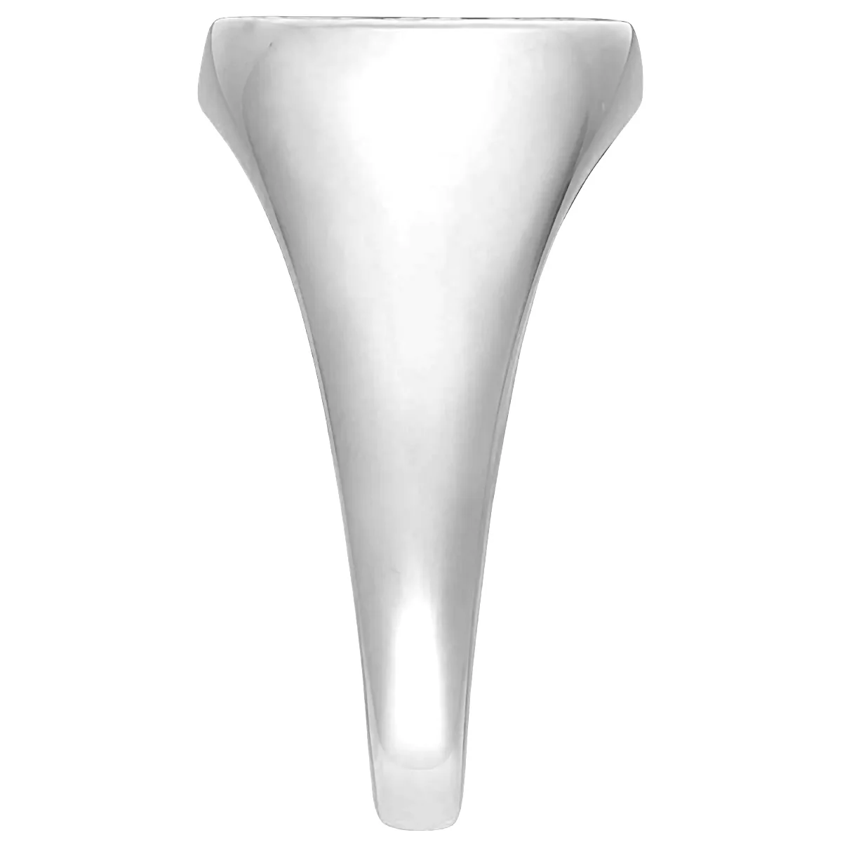 Ladies' Platinum Plated Monogram Signet Class Rings - Image 3