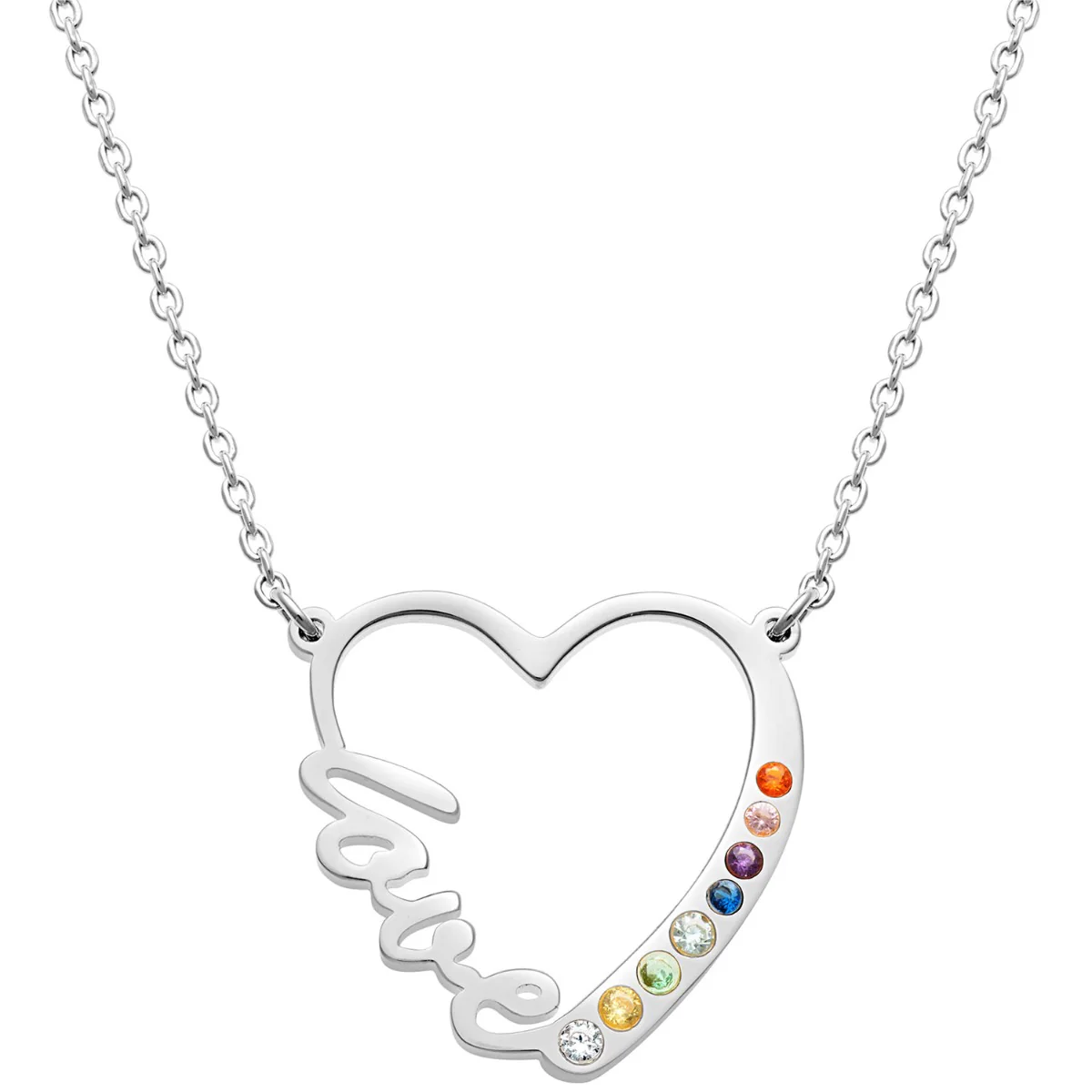 Love In My Heart Birthstone Necklace - Image 2